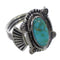 Genuine Sterling Silver And Turquoise Ring Size 5-3/4 EX56315
